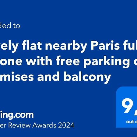 Lovely Flat Nearby Paris Fully Redone With Free Parking On Premises And Balcony Клиши Экстерьер фото