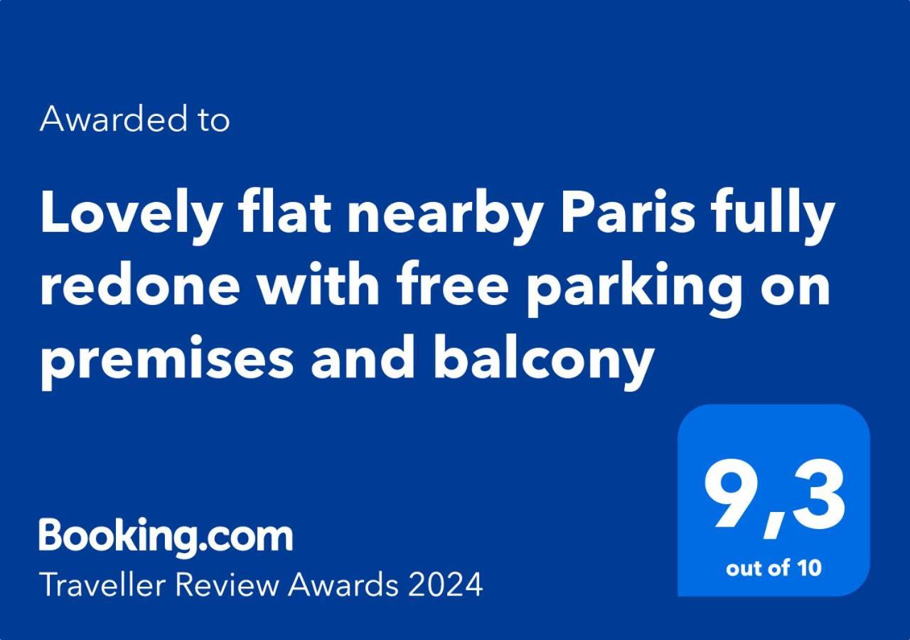 Lovely Flat Nearby Paris Fully Redone With Free Parking On Premises And Balcony Клиши Экстерьер фото